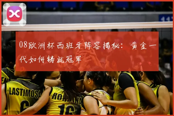 08欧洲杯西班牙阵容揭秘：黄金一代如何铸就冠军